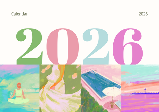 Printable Wall Calendar 2026 - Digital Download (PDF)