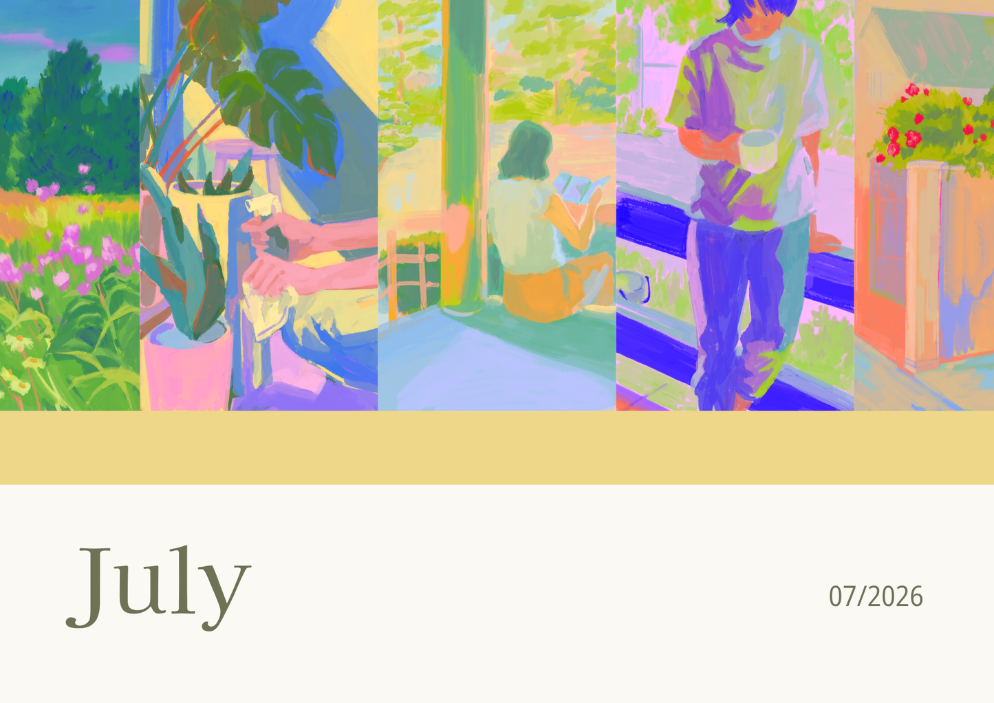 Printable Wall Calendar 2026 - Digital Download (PDF)