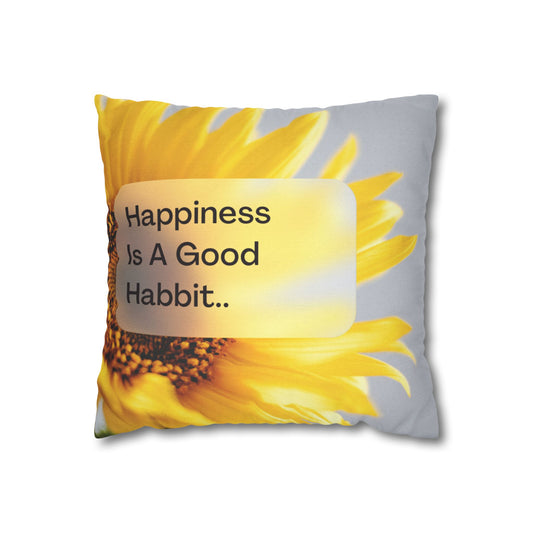 Spun Polyester Square Pillowcase