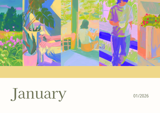 Printable Wall Calendar 2026 - Digital Download (PDF)