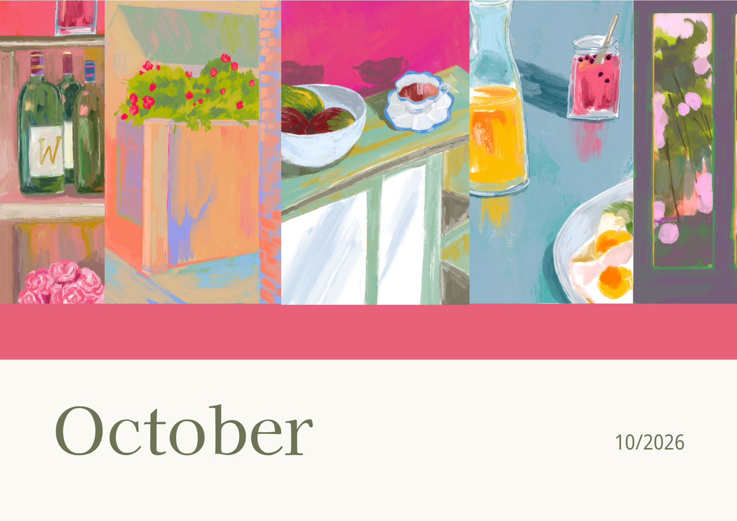 Printable Wall Calendar 2026 - Digital Download (PDF)