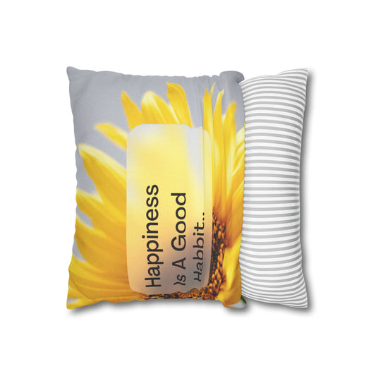 Spun Polyester Square Pillowcase