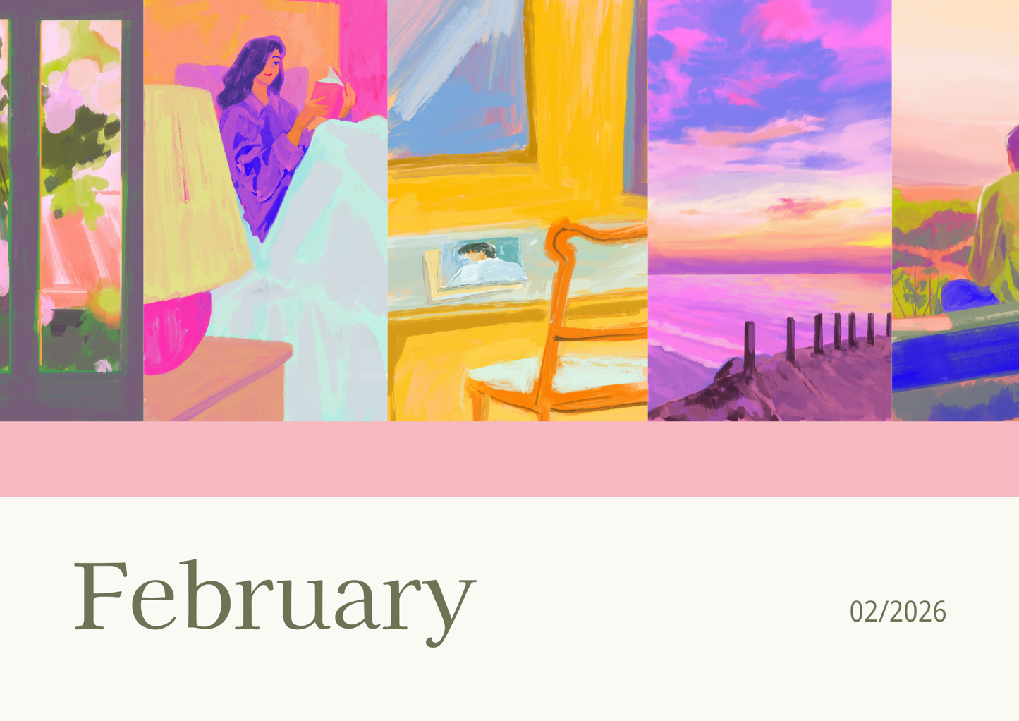 Printable Wall Calendar 2026 - Digital Download (PDF)