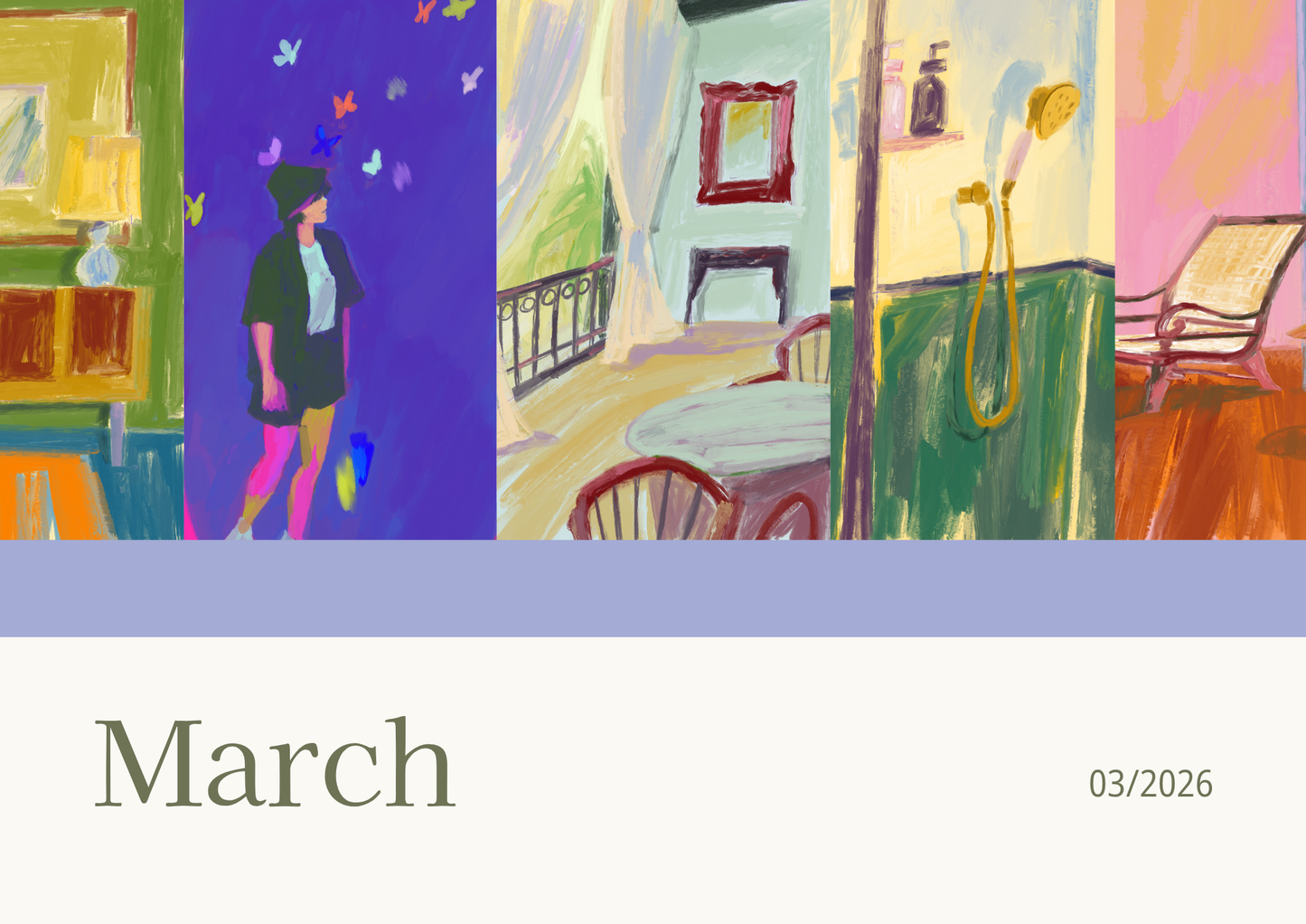 Printable Wall Calendar 2026 - Digital Download (PDF)